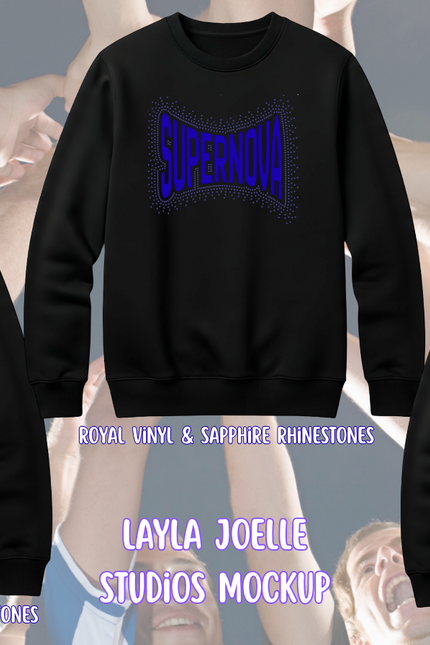 Supernova Cheer Custom Hoodie – Vinyl & Splatter