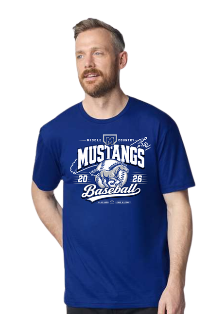 Middle Country Mustangs Baseball T-Shirt