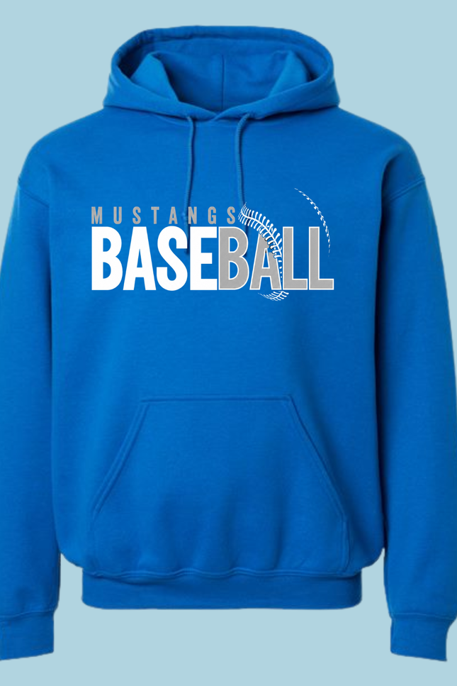 Mustangs Baseball Hoodie – Royal Blue