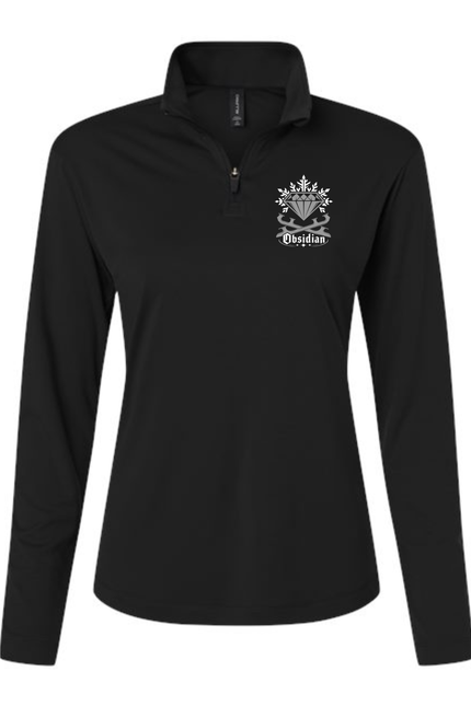 Obsidian Synchro Women's Quarter-Zip Performance Pullover