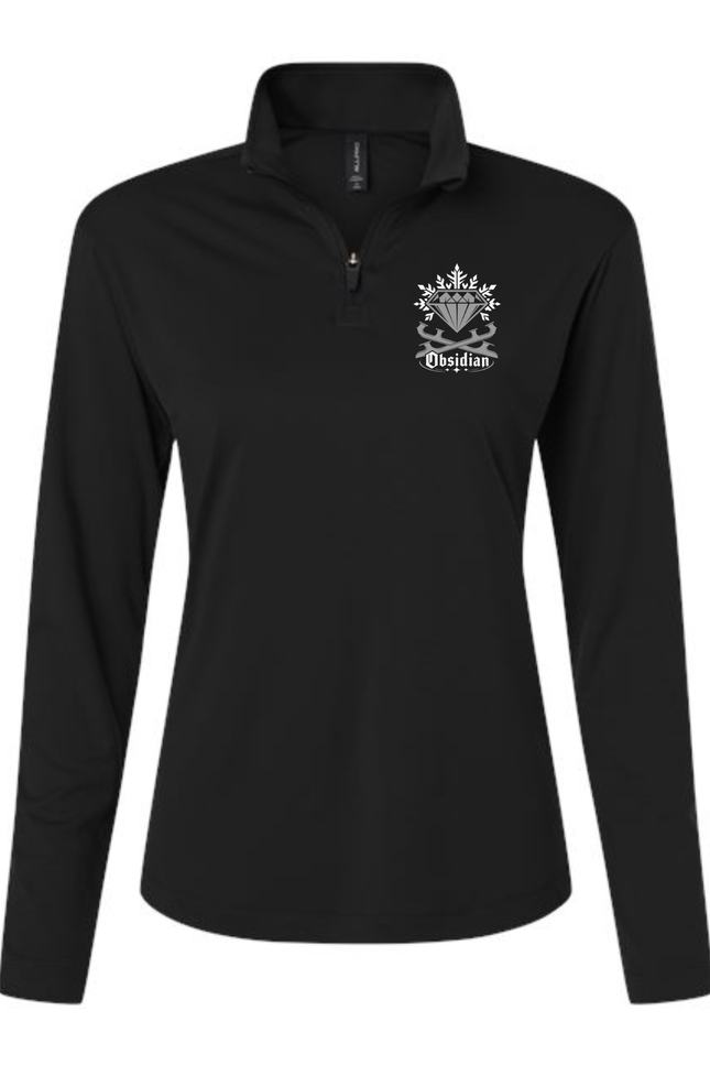 Obsidian Synchro Women's Quarter-Zip Performance Pullover
