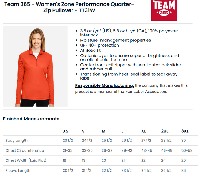 Obsidian Synchro Women's Quarter-Zip Performance Pullover