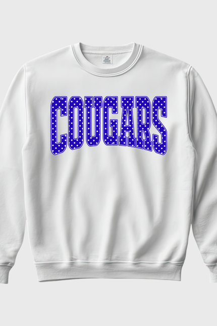 Cougar Dotted Crewneck Sweatshirt