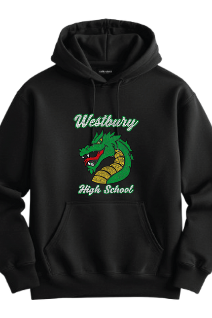 Westbury High School Rhinestone Crewneck/Sweatshirt Personalized