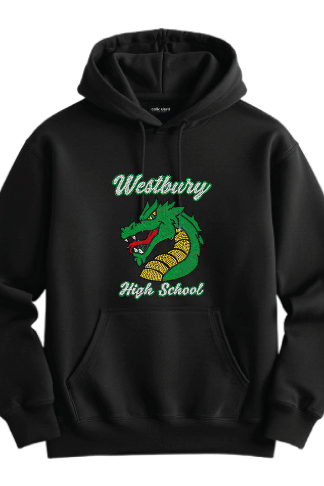 Westbury High School Rhinestone Crewneck/Sweatshirt Personalized