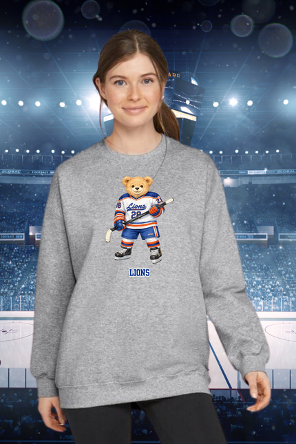 Custom Teddy Bear Team Sweatshirt – Personalized Player Number & Sport!