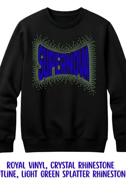 Supernova Cheer Custom Hoodie – Vinyl & Splatter