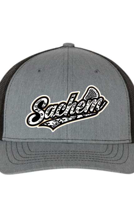 Sachem Lacrosse Hat – Camo Script Edition