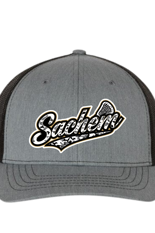 Sachem Lacrosse Hat – Camo Script Edition