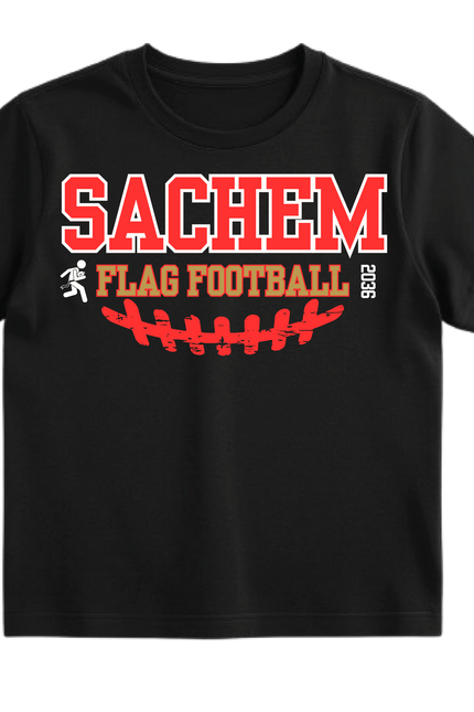 Flag Football Lacrosse Personalized Team T-Shirt