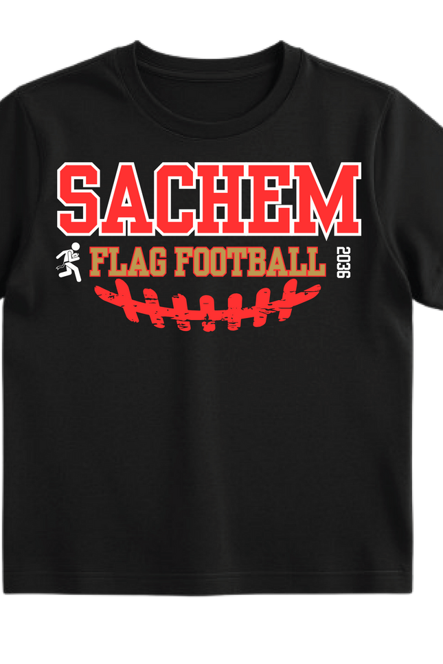 Flag Football Lacrosse Personalized Team T-Shirt