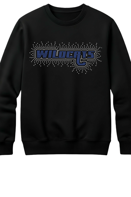 Wildcats Mom Bling Crewneck – Custom Number Optional